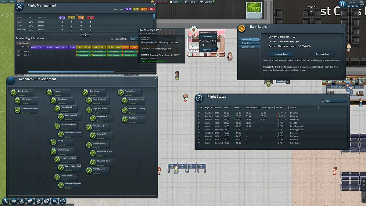 Скриншоты из SimAirport