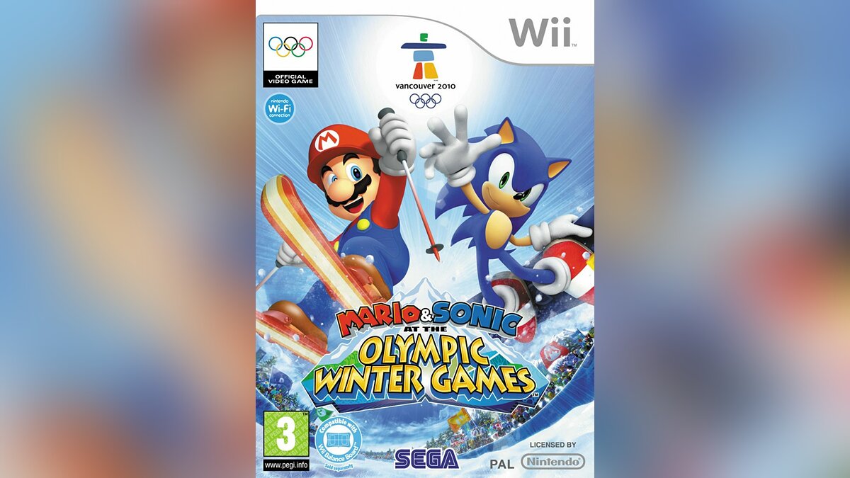 Арт Mario & Sonic at the Olympic Winter Games - всего 23 арта из игры