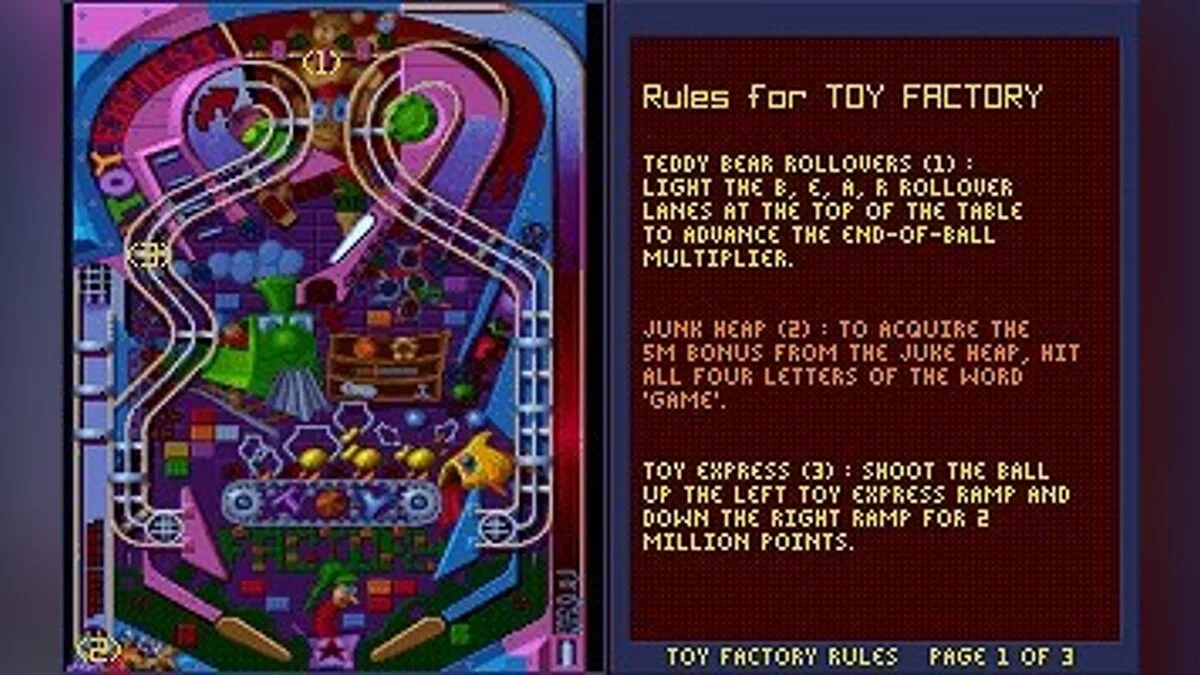 Скриншоты из Epic Pinball