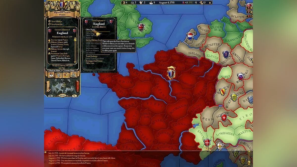 Скриншоты из Europa Universalis 2