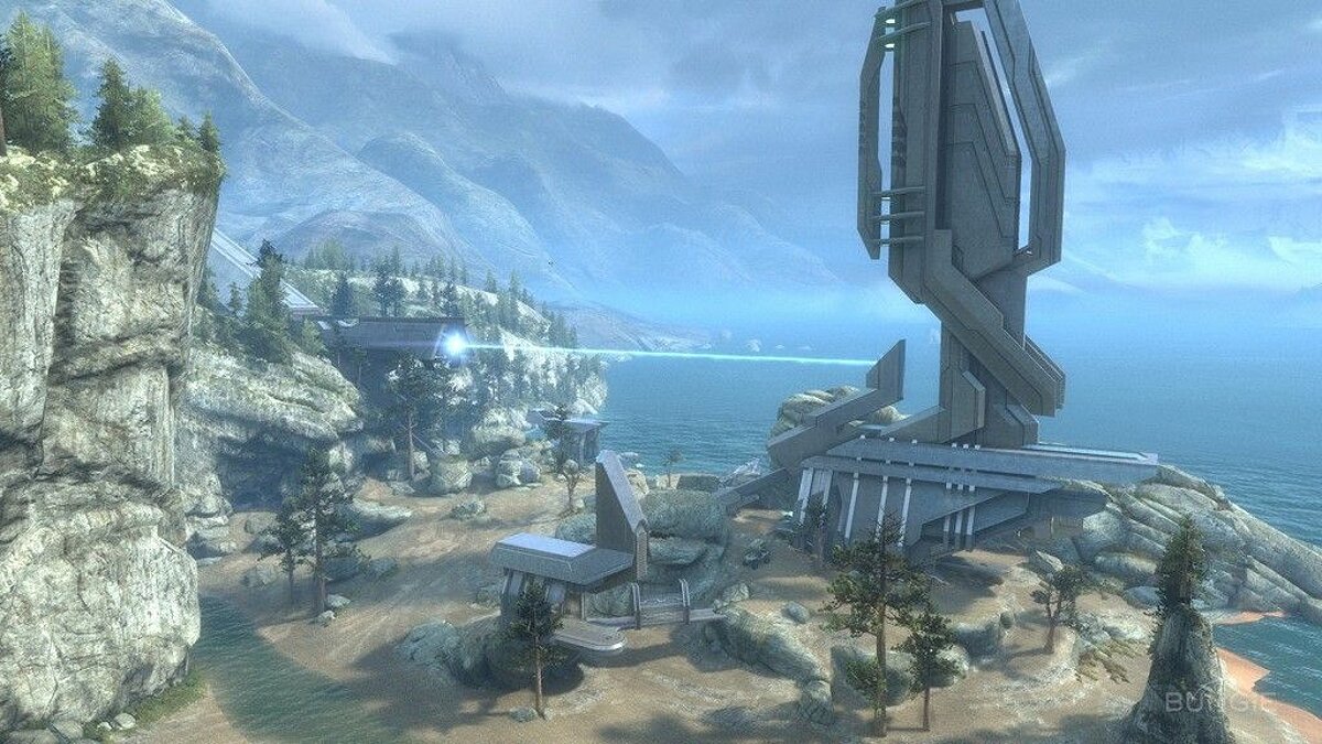 Halo reach карты. Игровые локации Halo. Halo 1 локации. Башня из игры Halo.