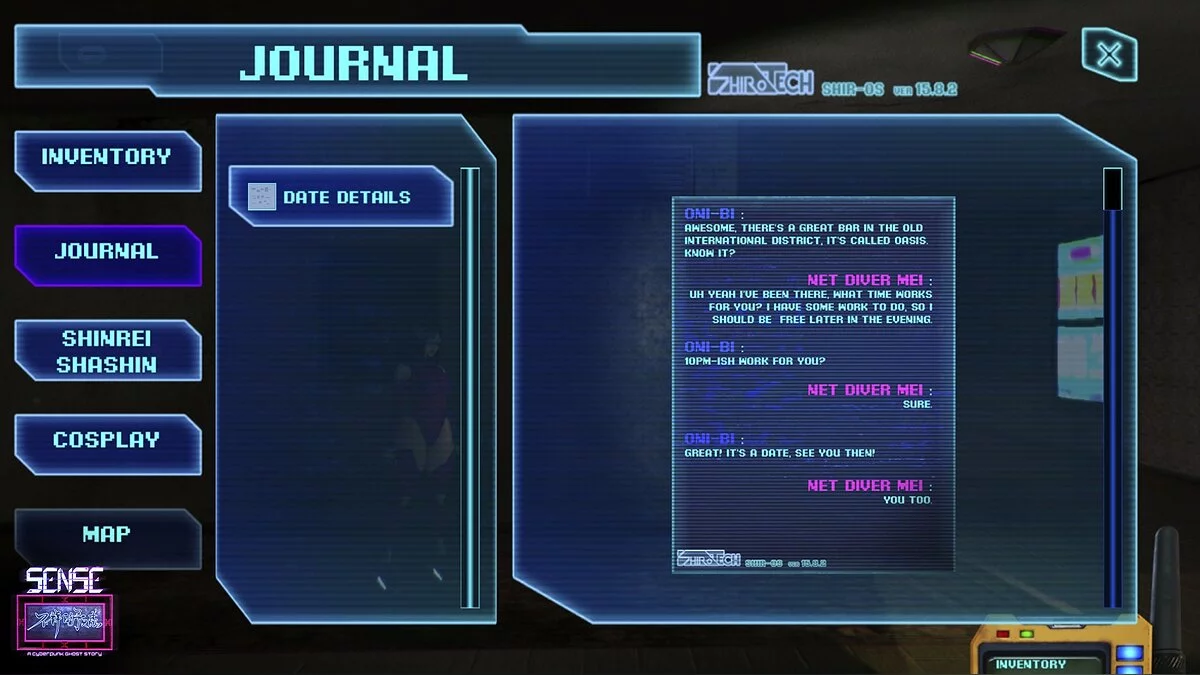 Скриншоты из Sense: A Cyberpunk Ghost Story