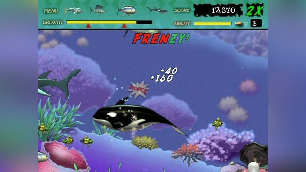 Игры на 2 есть рыбок. Рыбки feeding Frenzy. Игра feeding Frenzy 1. Игра поедание рыбок. Игра рыбки на компьютер.