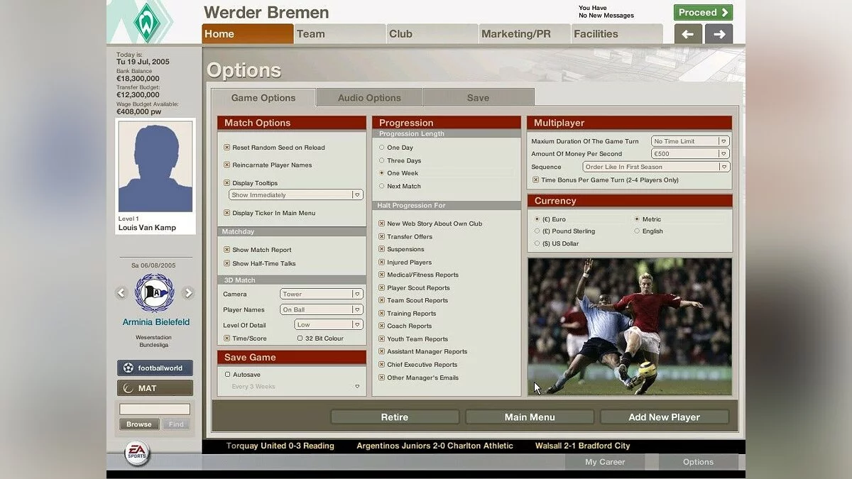 Скриншоты из FIFA Manager 06