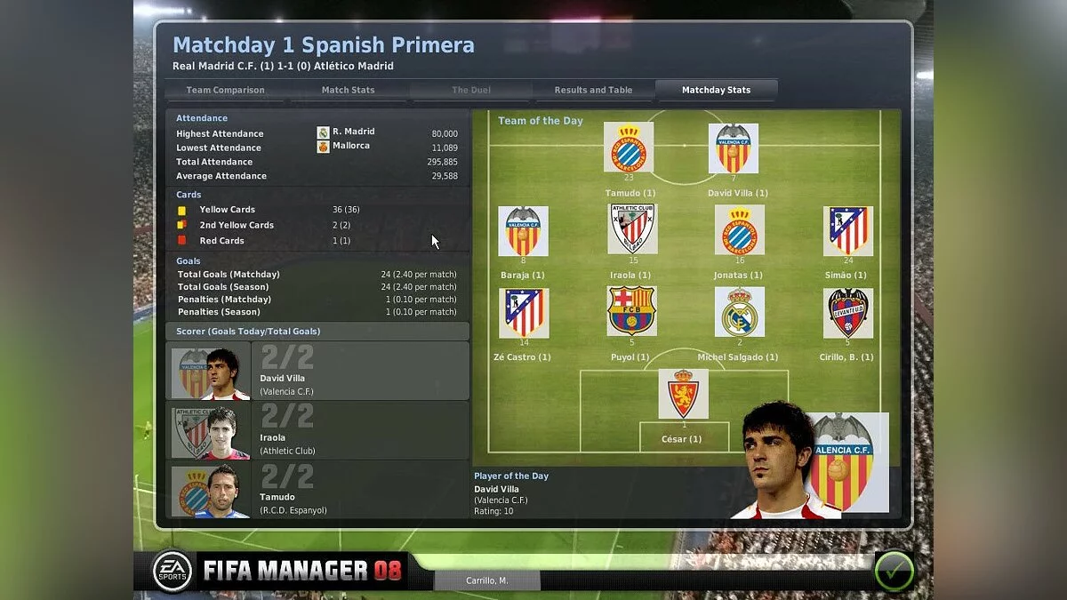 Скриншоты из FIFA Manager 08