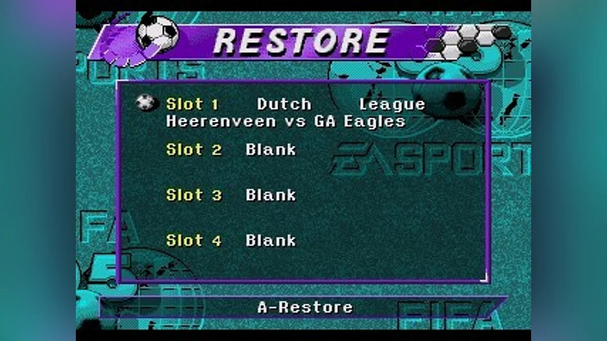 Скриншоты из FIFA Soccer 95