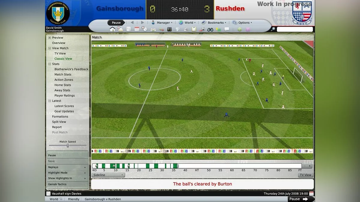Скриншоты из Football Manager 2009