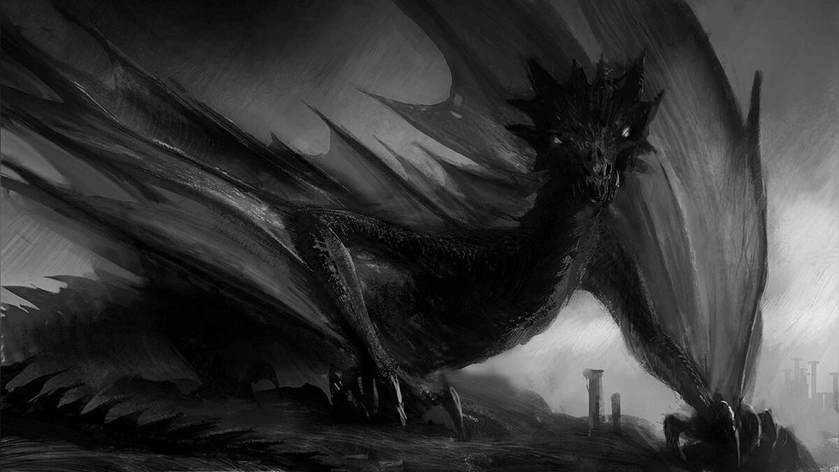 Теневой дракон арт