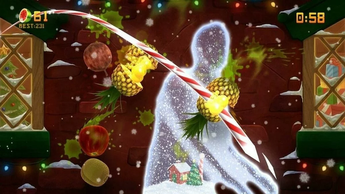 Скриншоты из Fruit Ninja Kinect