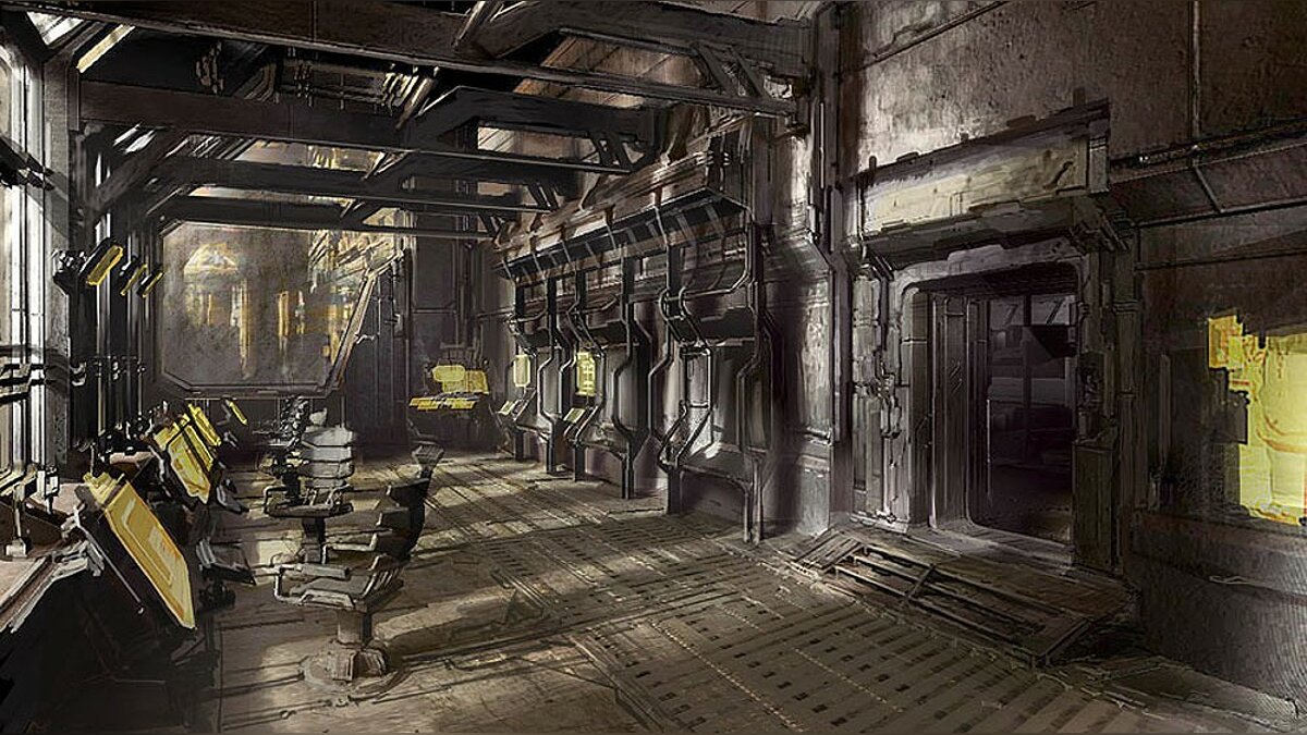 Ruin security. Sci Fi лаборатория Dead Space. Dead Space 2008 Concept Art. Space Colony концепт арт.