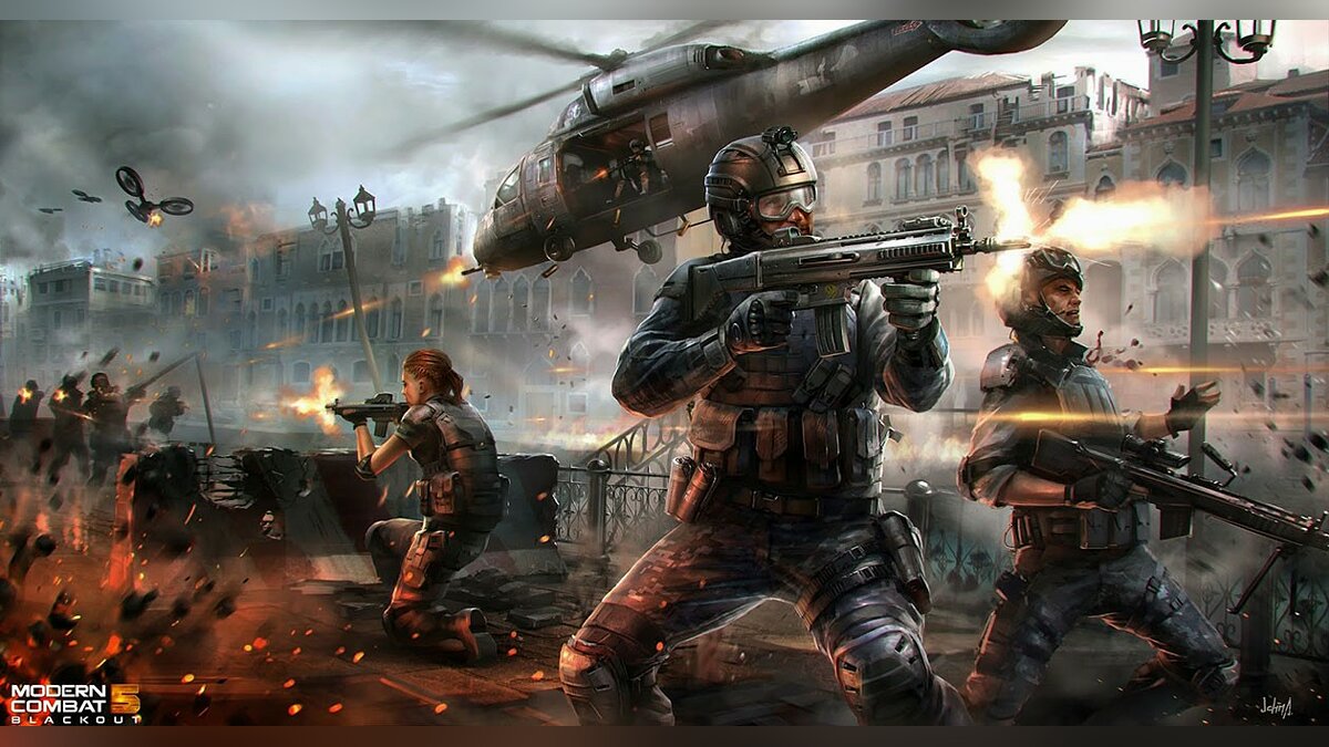 Арт Modern Combat 5: Blackout - всего 38 артов из игры