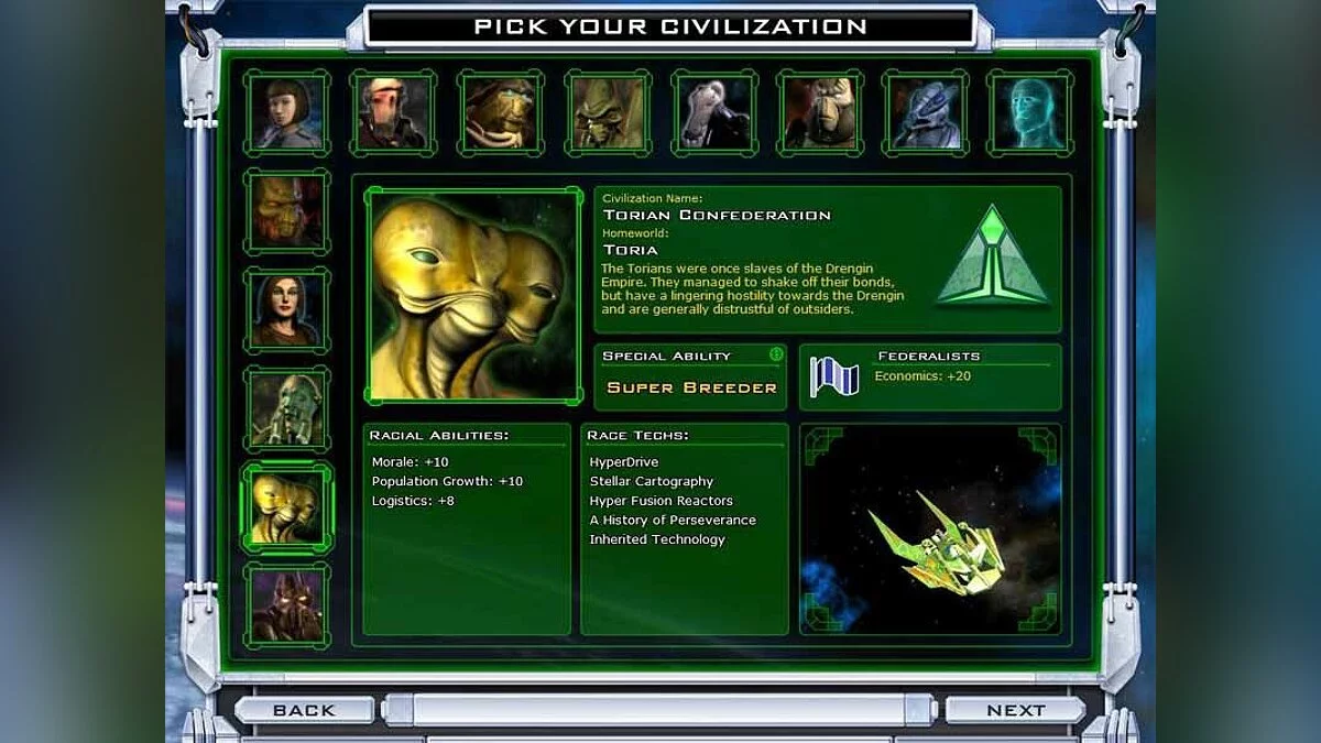 Скриншоты из Galactic Civilizations 2: Twilight of the Arnor