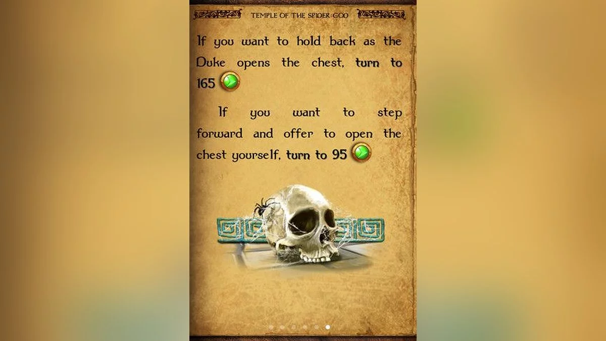 Скриншоты из Gamebook Adventures 7: Temple of the Spider God