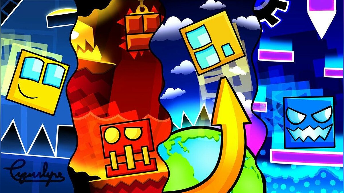 Рисунок geometry dash