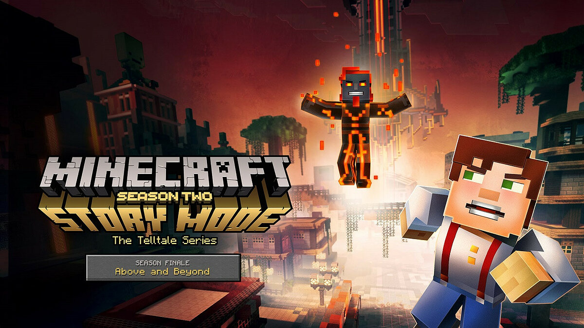 Minecraft - story Mode Постер