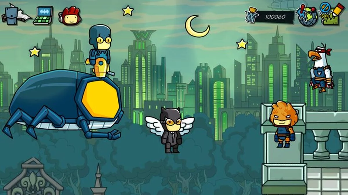 Скриншоты из Scribblenauts Unmasked: A DC Comics Adventure
