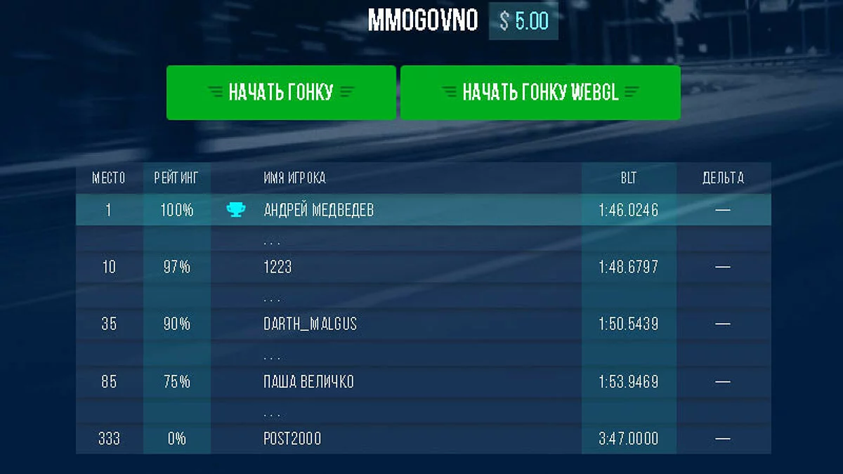 Скриншоты из Money Racing