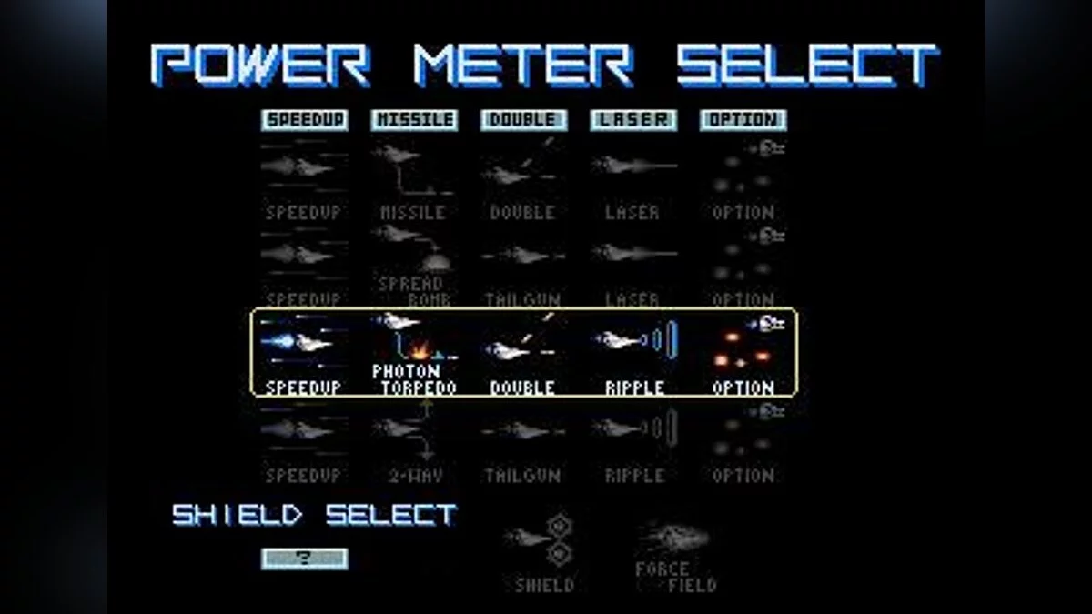 Скриншоты из Gradius 2