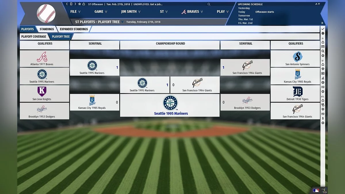 Скриншоты из Out of the Park Baseball 19