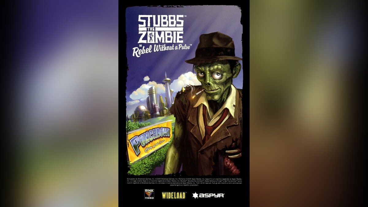 Арт Stubbs the Zombie in Rebel Without a Pulse (Stubbs the Zombie: Месть  Короля) - всего 4 арта из игры