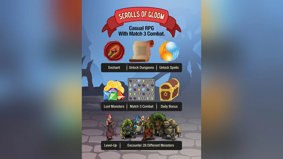 Скриншоты из Scrolls Of Gloom
