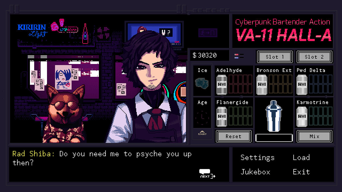 VA-11 Hall-A: Cyberpunk Bartender Action - что это за игра, трейлер,  системные требования, отзывы и оценки, цены и скидки, гайды и прохождение,  похожие игры