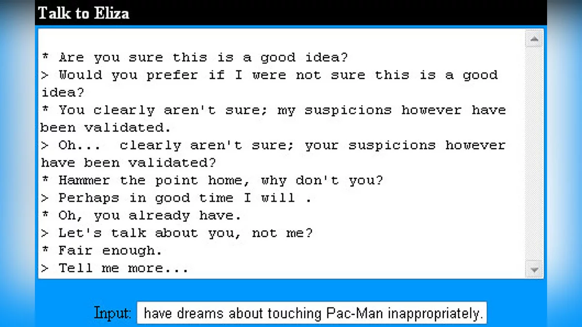 Скриншоты из Eliza