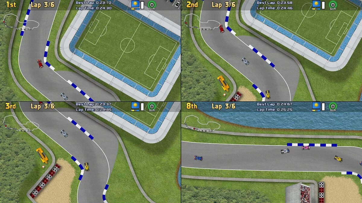 Скриншоты из Ultimate Racing 2D