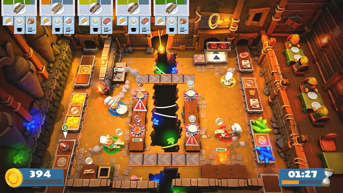 Скриншоты из Overcooked 2