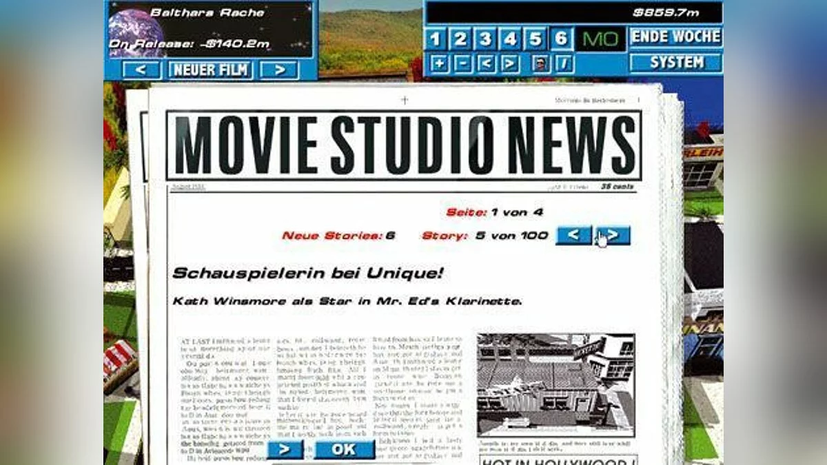 Скриншоты из Hollywood Tycoon
