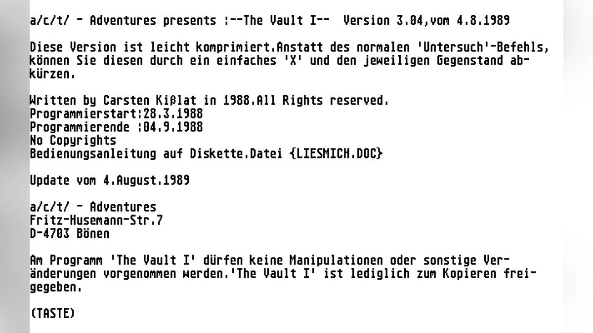 Скриншоты из Vault