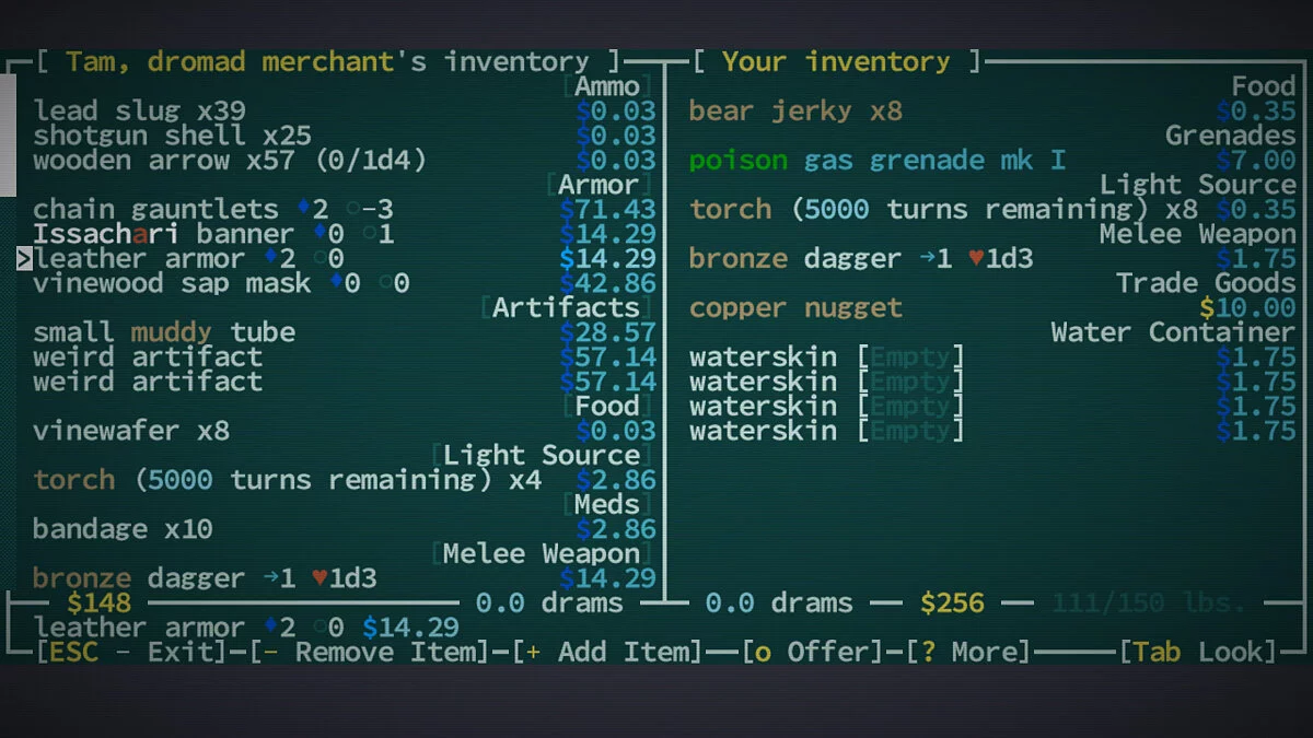Скриншоты из Caves of Qud
