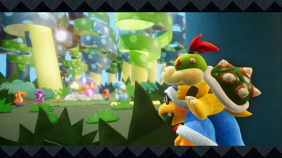 Скриншоты из Yoshi's Crafted World