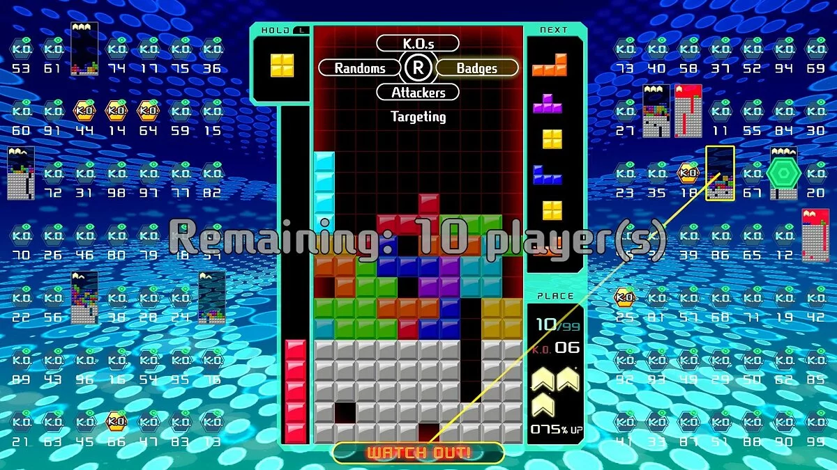 Скриншоты из Tetris 99