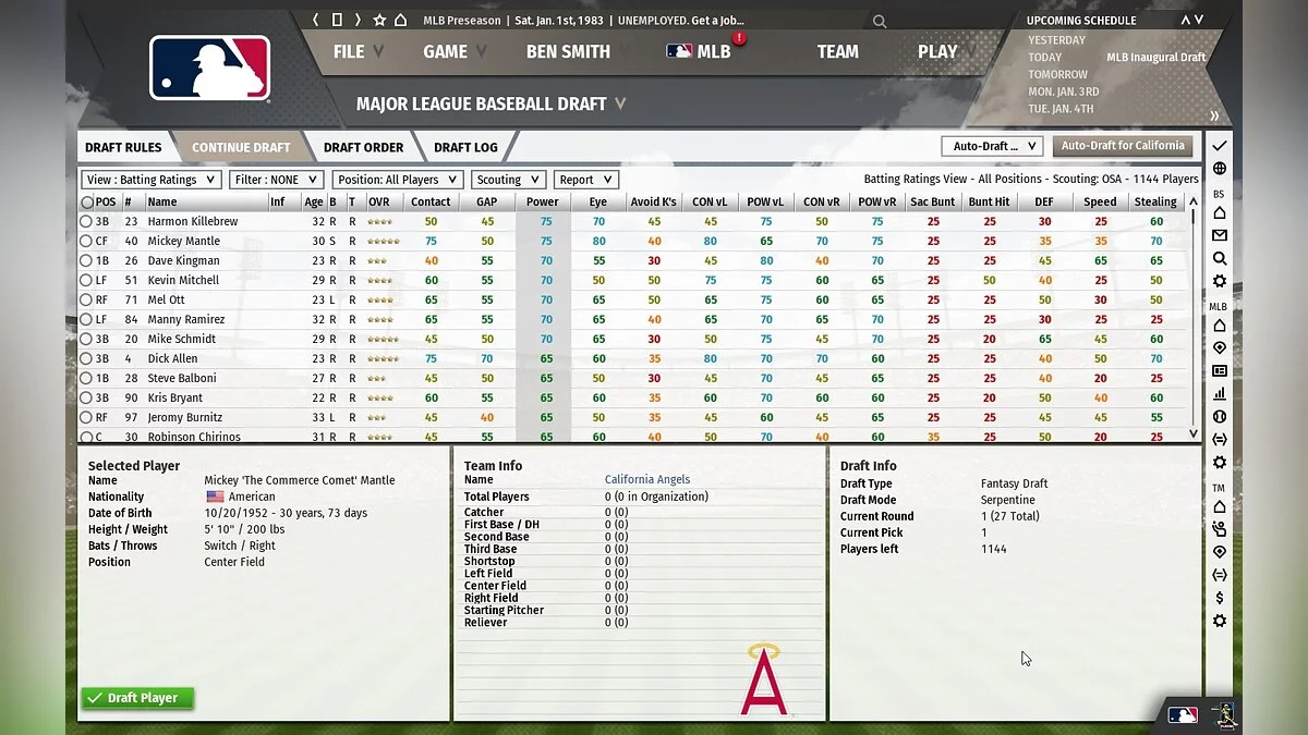 Скриншоты из Out of the Park Baseball 20