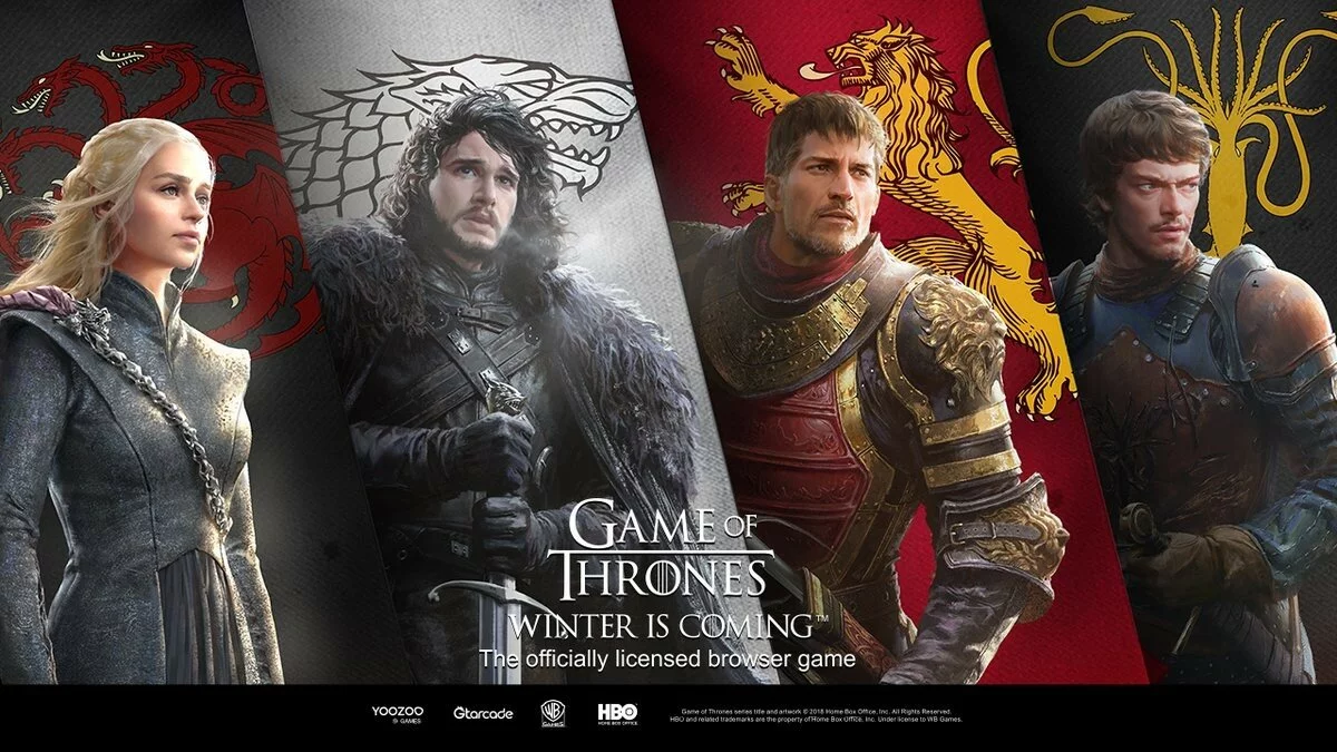 Арт из Game of Thrones Winter Is Coming