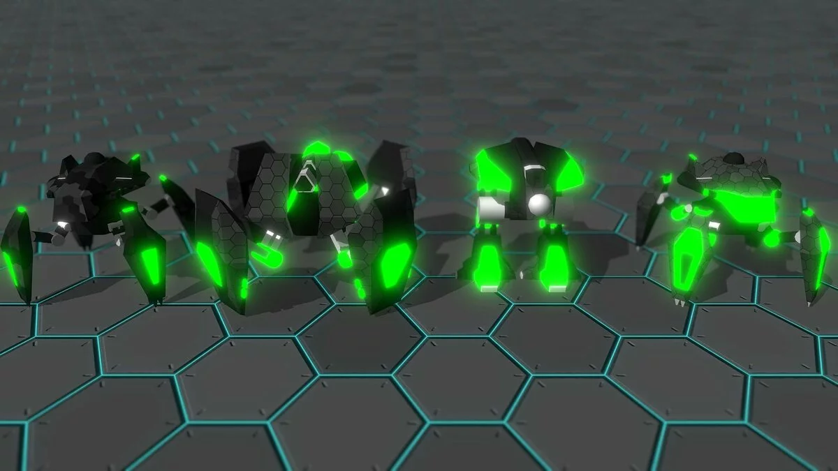 Скриншоты из Gladiabots