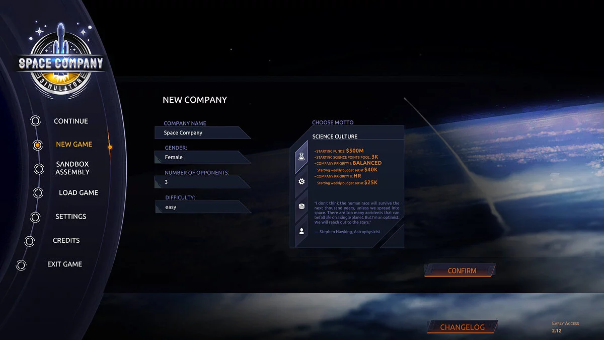 Скриншоты из Space Company Simulator