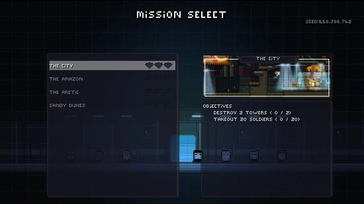 Скриншоты из Gunslugs: Rogue Tactics