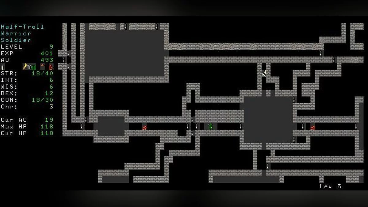 Скриншоты из Angband