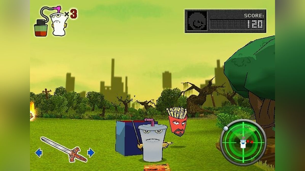 Aqua Teen Hunger Force: Zombie Ninja Pro-Am - что это за игра, трейлер,  системные требования, отзывы и оценки, цены и скидки, гайды и прохождение,  похожие игры