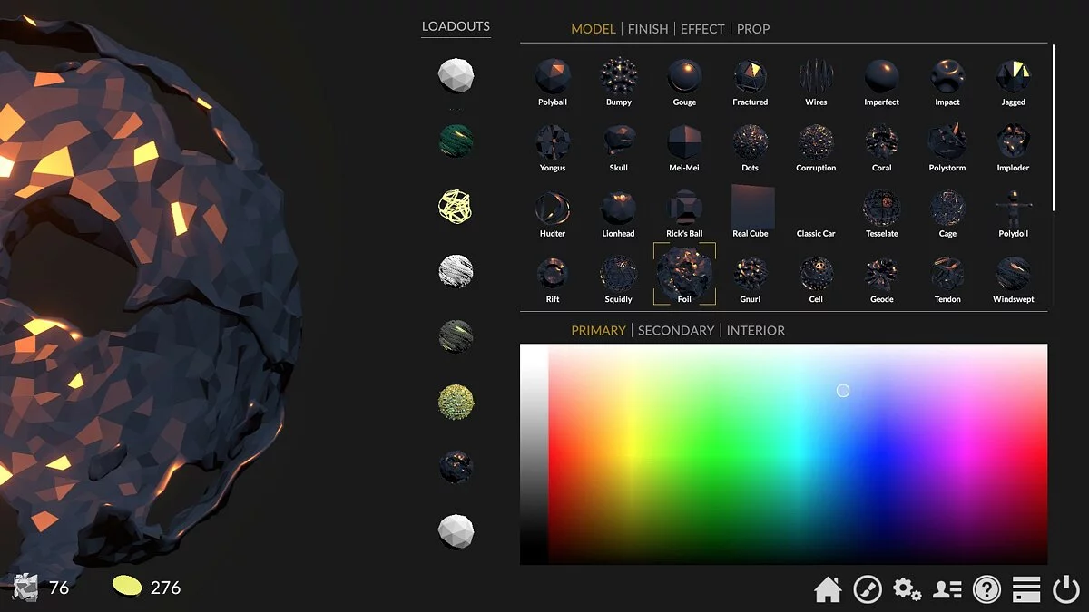 Скриншоты из Polyball