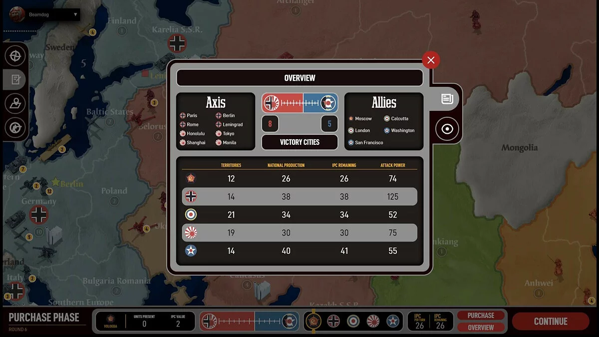 Скриншоты из Axis & Allies 1942 Online