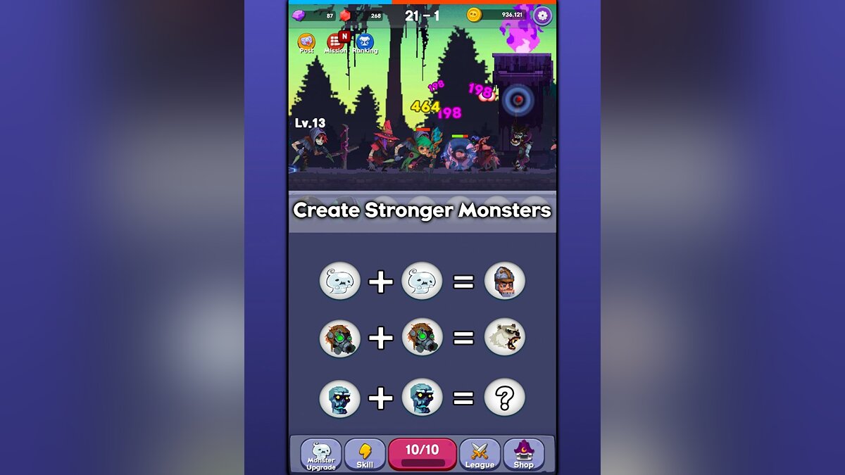 Merge Monster - Idle Puzzle RPG - что это за игра, трейлер, системные  требования, отзывы и оценки, цены и скидки, гайды и прохождение, похожие  игры