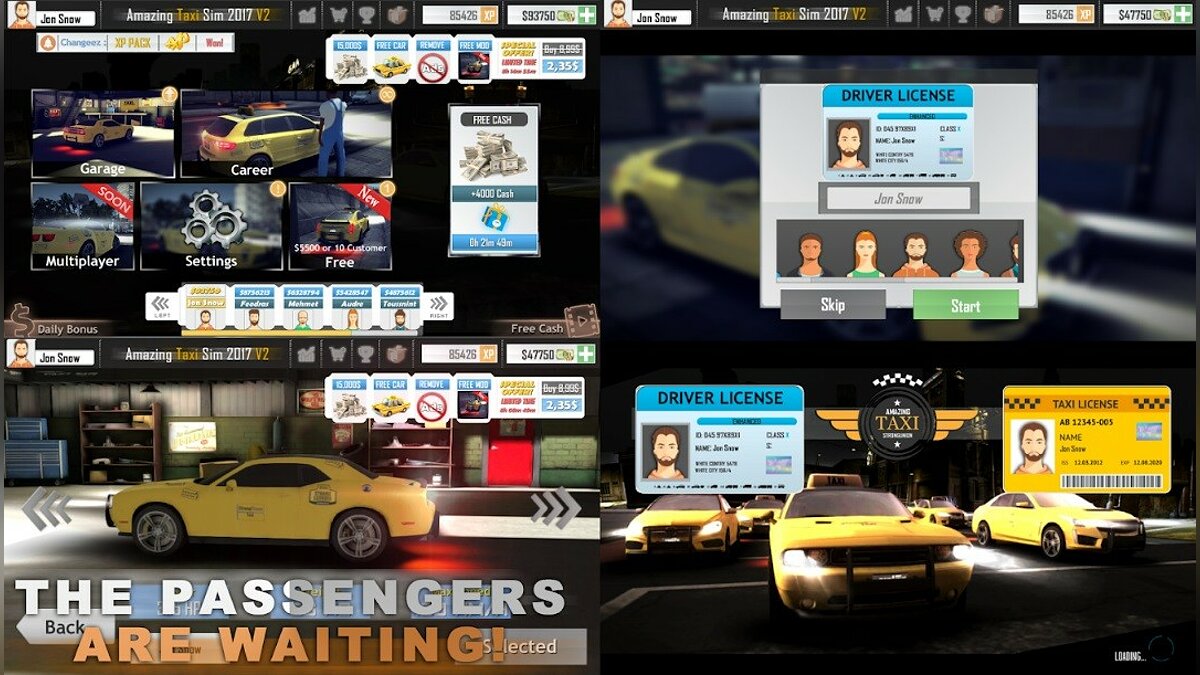 Amazing Taxi Simulator V2 2019 - что это за игра, трейлер, системные  требования, отзывы и оценки, цены и скидки, гайды и прохождение, похожие  игры