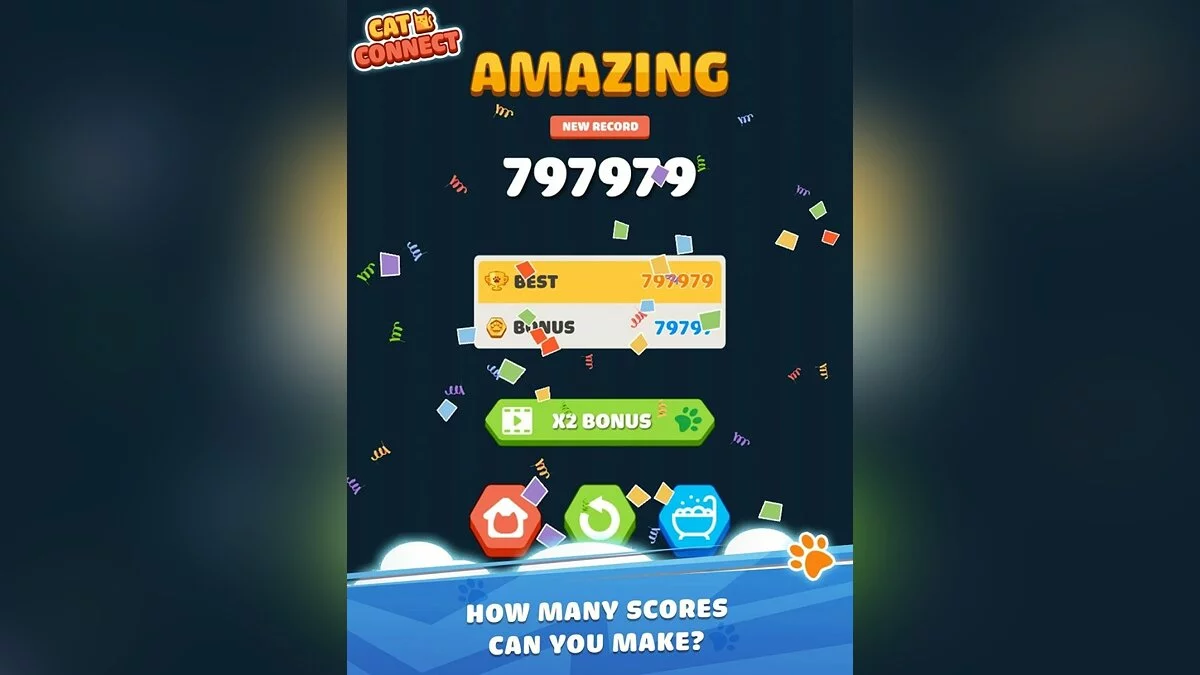 Скриншоты из Cat Cell Connect - Merge Number Hexa Blocks