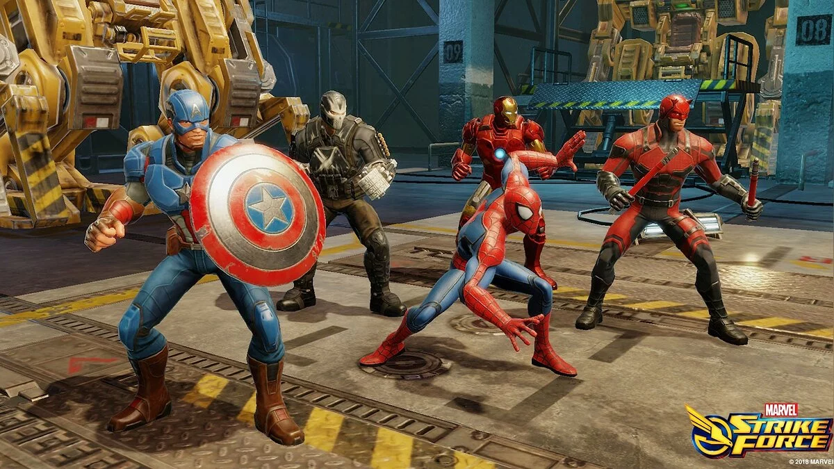Скриншоты из Marvel Strike Force