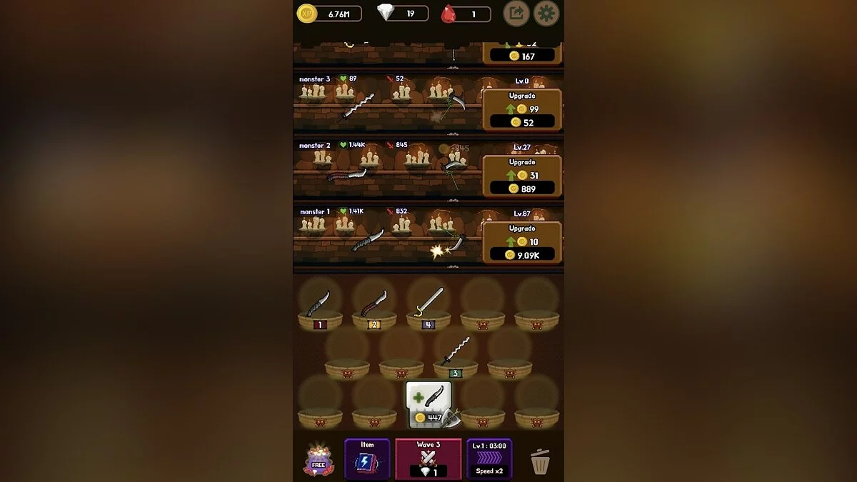 Скриншоты из Weapon War: Idle Merge Weapon