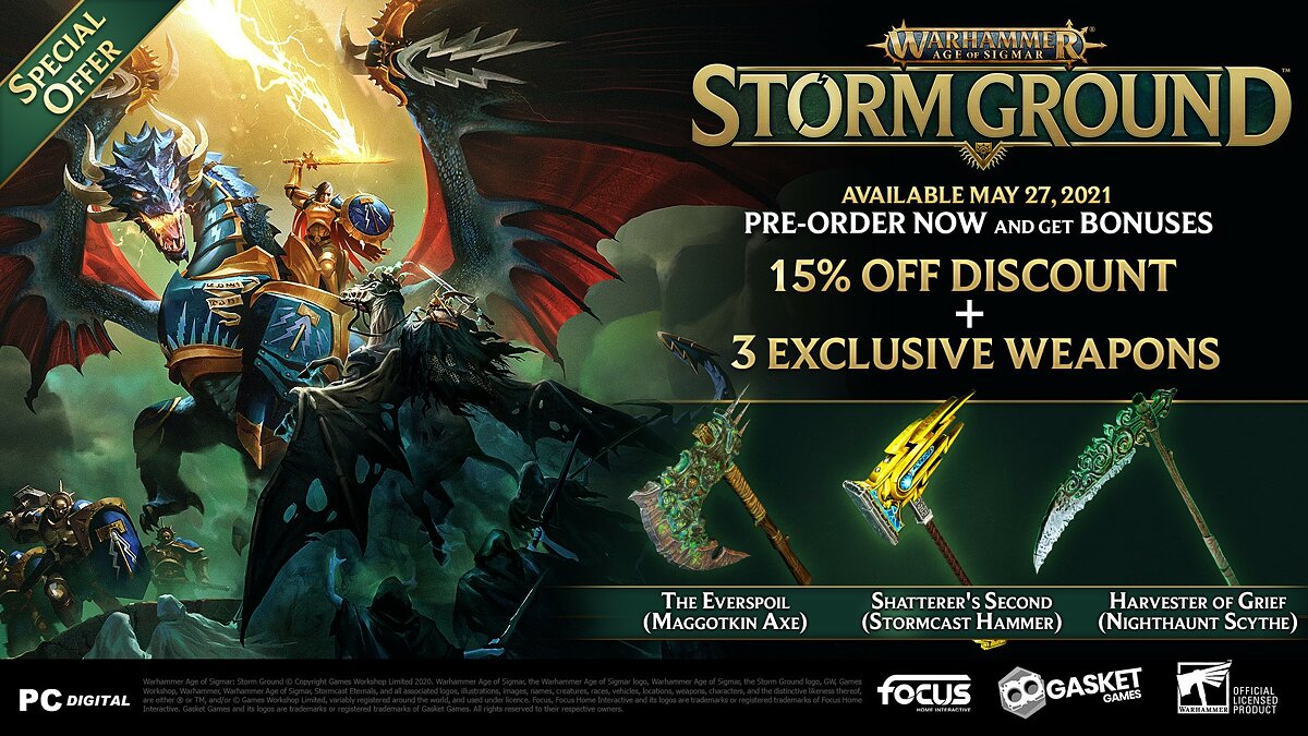 Warhammer Age of Sigmar: Storm Ground - что это за игра, трейлер, системные  требования, отзывы и оценки, цены и скидки, гайды и прохождение, похожие  игры