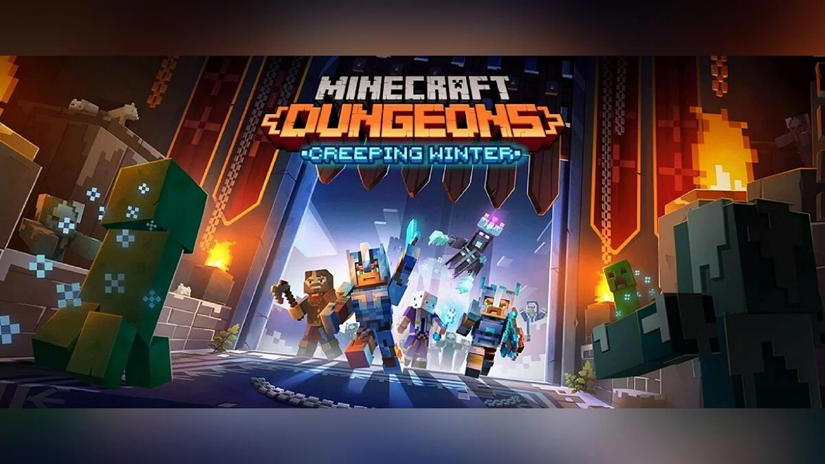 Арт из Minecraft Dungeons: Creeping Winter